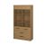 Βιτρίνα Pavi Βελανιδιά με 2 συρτάρια 84.3x33.8x156.4cm AlphaB2B |  Συνθέσεις σαλονιού στο espiti