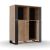 Μπουφές OLD WOOD Χρυσός Δρύς με Μαύρο, 106.2x44xx128.5εκ AlphaB2B |  Μπουφέδες στο espiti