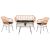 ΣΕΤ ΣΑΛΟΝΙ ΕΞΩΤΕΡΙΚΟΥ ΧΩΡΟΥ 4ΤΜΧ ALLEGRA HM21052 WICKER-ΜΕΤΑΛΛΟ |  Σαλόνια κήπου στο espiti