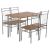 ΣΕΤ ΤΡΑΠΕΖΑΡΙΑΣ 5ΤΜΧ PEARY HM9416.12 ΜΕΤΑΛΛΟ ΑΣΗΜΙ-MDF ΣΟΝΑΜΑ 110x60x74Yεκ. |  Σετ τραπεζαρίες στο espiti