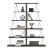 ΣΕΤ ΒΙΒΛΙΟΘΗΚΕΣ 2ΤΜΧ MINI TARS HM11772.13 ΜΕΛΑΜΙΝΗ OLIVE GREY-ΜΑΥΡΕΣ ΒΕΡΓΕΣ 65x24x146Υεκ.(x2) |  Βιβλιοθήκες γραφείου στο espiti