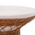 ΒΟΗΘΗΤΙΚΟ ΤΡΑΠΕΖΙ ΣΤΡΟΓΓΥΛΟ DELIA HM18167.02 FIBER CEMENT ΛΕΥΚΟ & RATTAN Φ40x45Υεκ |  Τραπέζια στο espiti
