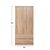 ΝΤΟΥΛΑΠΑ 2ΦΥΛΛΗ ME 2 ΣΥΡΤΑΡΙΑ REINA HM338.02 SONAMA 80x41.5x180Υεκ. |  Ντουλάπες ρούχων στο espiti