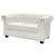 ΚΑΝΑΠΕΣ 2ΘΕΣΙΟΣ T.CHESTERFIELD HM3010.02 ΤΕΧΝΟΔΕΡΜΑ ΛΕΥΚΟ ΜΑΤ 155x90x73 εκ. |  Καναπέδες γωνιακοί στο espiti