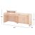ΓΡΑΦΕΙΟ ΥΠΟΔΟΧΗΣ DALTON HM2068.02 ΜΕΛΑΜΙΝΗ ΣΕ SONAMA-ΜΠΕΖ 240x80x106Υεκ. |  Γραφεία στο espiti