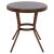 ΤΡΑΠΕΖΙ ΑΛΟΥΜΙΝΙΟΥ MOSES Φ70x76 εκ. BAMBOO LOOK HM5532.03 ΚΑΦΕ ΜΕ ΓΥΑΛΙ |  Τραπέζια κήπου στο espiti