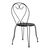 ΚΑΡΕΚΛΑ ΜΕΤΑΛΛΙΚΗ AMORE ΜΑΥΡΗ 42x48x90 εκ. HM5007.11 |  Πολυθρόνες κήπου στο espiti