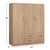 ΝΤΟΥΛΑΠΑ 3ΦΥΛΛΗ CARLY HM384.02 ΜΕ ΔΥΟ ΣΥΡΤΑΡΙΑ SONAMA 150X55Χ180Υεκ. |  Ντουλάπες ρούχων στο espiti