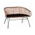 ΠΑΓΚΑΚΙ ΜΕΤΑΛΛΙΚΟ ALLEGRA HM5692 ΜΕ WICKER ΜΑΥΡΟ-ΜΠΕΖ 124x57x77Υ εκ. |  Παγκάκια κήπου στο espiti