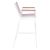 ΣΚΑΜΠΟ ΜΠΑΡ ΑΛΟΥΜΙΝΙΟΥ ΛΕΥΚΟ ΜΕ POLYWOOD 52 x 58 x 108 εκ. HM5790.01 |  Σκαμπώ κήπου στο espiti