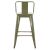 ΣΚΑΜΠΟ ΜΕΣΑΙΟΥ ΥΨΟΥΣ ΜΕΤΑΛΛΙΚΟ MELITA ΣΕ DARK OLIVE GREEN HM8574.03 42x42x98 cm. |  Σκαμπώ μπαρ στο espiti