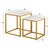 ΖΙΓΚΟΝ GRELAY 2 ΤΕΜ MDF ΟΨΗ ΜΑΡΜΑΡΟΥ & ΜΕΤΑΛΛΟ HM8762.11 45Χ45Χ50εκ. & 37Χ37Χ43 εκ. |  Τραπέζια στο espiti