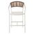 ΣΚΑΜΠΟ ΑΛΟΥΜΙΝΙΟΥ HM5892.12 ΜΕΣΑΙΟΥ ΥΨΟΥΣ RATTAN & TEXTLINE ΛΕΥΚΟ ΜΠΕΖ 55x56,5x99Y |  Σκαμπώ κήπου στο espiti