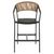 ΣΚΑΜΠΟ ΑΛΟΥΜΙΝΙΟΥ HM5892.15 ΜΕΣΑΙΟΥ ΥΨΟΥΣ RATTAN & TEXTLINE ΜΑΥΡΟ ΜΠΕΖ 55x56,5x99Υ |  Σκαμπώ κήπου στο espiti