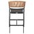 ΣΚΑΜΠΟ ΑΛΟΥΜΙΝΙΟΥ HM5892.15 ΜΕΣΑΙΟΥ ΥΨΟΥΣ RATTAN & TEXTLINE ΜΑΥΡΟ ΜΠΕΖ 55x56,5x99Υ |  Σκαμπώ κήπου στο espiti