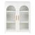 ΜΕΤΑΛΛΙΚΟ ΝΤΟΥΛΑΠΙ ΒΙΤΡΙΝΑ CARIL HM9571.02 ΛΕΥΚΟ 80x37-40x102Yεκ. |  Βιτρίνες - Έπιπλα εισόδου στο espiti