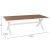 ΤΡΑΠΕΖΙ ΑΛΟΥΜΙΝΙΟΥ ΟΡΘΟΓΩΝΙΟ TAWNEE HM6039.02 ΛΕΥΚΟ-POLYWOOD ΦΥΣΙΚΟ 219,5x89,5x73Υ |  Τραπέζια κήπου στο espiti