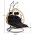 ΔΙΠΛΗ ΚΡΕΜΑΣΤΗ ΦΩΛΙΑ ME ΥΠΟΠΟΔΙΟ GRACIE HM5754.02 ΜΠΕΖ ΣΥΝΘ.RATTAN-ΓΚΡΙ ΜΕΤΑΛ.ΣΚΕΛΕΤΟΣ Φ120x200Υεκ |  Κούνιες στο espiti