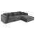 ΚΑΝΑΠΕΣ ΓΩΝΙΑ BRICKEN HM3275.04R ΑΝΘΡΑΚΙ ΥΦΑΣΜΑ 110-282x98-160x72Υεκ. |  Καναπέδες γωνιακοί στο espiti