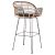 ΣΚΑΜΠΟ ΜΠΑΡ ALLEGRA HM5690.11 ΜΕΤΑΛΛΟ&ΜΑΞΙΛΑΡΙ ΜΑΥΡΟ-WICKER ΜΠΕΖ 55x54x108Υεκ. |  Σκαμπώ κήπου στο espiti