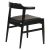 ΠΟΛΥΘΡΟΝΑ ΤΡΑΠΕΖΑΡΙΑΣ CERSEI HM9946.02 RUBBERWOOD & PU ΣΕ ΜΑΥΡΟ 57x54x74Υεκ |  Πολυθρόνες σαλονιού στο espiti