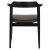 ΠΟΛΥΘΡΟΝΑ ΤΡΑΠΕΖΑΡΙΑΣ CERSEI HM9946.02 RUBBERWOOD & PU ΣΕ ΜΑΥΡΟ 57x54x74Υεκ |  Πολυθρόνες σαλονιού στο espiti