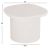 ΤΡΑΠΕΖΙ ΣΑΛΟΝΙΟΥ ΟΒΑΛ ΣΕΙΡΑ SANTORINI HM18054 MDF ΣΕ ΥΠΟΛΕΥΚΟ ΧΡΩΜΑ 54x54,5x40Υεκ |  Τραπέζια στο espiti