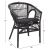 ΠΟΛΥΘΡΟΝΑ DAMPAR HM9929.03 RATTAN & ΜΑΞΙΛΑΡΙ ΣΕ ΜΑΥΡΟ 58x63x79Υεκ. |  Πολυθρόνες κήπου στο espiti