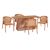 ΣΕΤ ΤΡΑΠΕΖΑΡΙΑΣ 5ΤΜΧ RENLY HM21078.02 ΟΡΘΟΓΩΝΙΟ ΤΡΑΠΕΖΙ & 4 ΚΑΡΕΚΛΕΣ |  Σετ τραπεζαρίες στο espiti