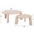 ΣΕΤ 2ΤΜΧ ΤΡΑΠΕΖΙΑ ΣΑΛΟΝΙΟΥ EQUIL HM9943.01 MDF ΜΕ ΜΕΛΑΜΙΝΗ-ΦΥΣΙΚΟ 66x66εκ + 87x87εκ |  Τραπέζια στο espiti