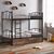 ΚΟΥΚΕΤΑ FLOOR HM21122 ΜΕΤΑΛΛΙΚΗ ΜΑΥΡΗ ΜΕ 2 ΕΠΙΔΑΠΕΔΙΑ ΣΥΡΤΑΡΙΑ ΚΑΦΕ 200x91,5x177,5Yεκ. |  Παιδικά έπιπλα στο espiti