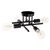ΦΩΤΙΣΤΙΚΟ ΟΡΟΦΗΣ ΠΟΛΥΦΩΤΟ LIGHTY HM7428.11 ΜΕΤΑΛΛΟ ΣΕ ΜΑΥΡΟ 28x28x15Υεκ. |  Οροφής στο espiti