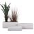ΣΕΤ 3ΤΜΧ ΓΛΑΣΤΡΕΣ ΟΡΘΟΓΩΝΙΕΣ GARDENER HM4723 FIBERCLAY ΓΚΡΙ CEMENT 81x30.5x30.5Υεκ. |  Λουλούδια στο espiti