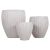 ΣΕΤ 3ΤΜΧ ΓΛΑΣΤΡΕΣ ΣΤΡΟΓΓΥΛΕΣ ΣΕΙΡΑ GARDENER HM4728 FIBERCLAY-ΧΡΩΜΑ CEMENT Φ49.5x56Υεκ |  Λουλούδια στο espiti