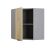 Craft Πάνω Ντουλάπι Γωνιακό Χρυσό Δρυς 60-60x30x72cm AlphaB2B |  Ντουλάπια στο espiti