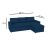 Concept Γωνιακός Καναπές Κρεβάτι με Αναστρέψιμη Γωνία & Αποθηκευτικό Χώρο Μπλέ 218x153x80cm AlphaB2B |  Καναπέδες γωνιακοί στο espiti