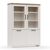 Bιτρίνα VERNE Δίφυλλη  114.8x37.2x153cm Λευκό-Φυσικός Δρυς AlphaB2B |  Συνθέσεις σαλονιού στο espiti