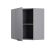 Craft Πάνω Ντουλάπι Γωνιακό Γραφίτη 60-60x30x72cm AlphaB2B |  Ντουλάπια στο espiti