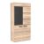 Βιτρίνα Solo Δίφυλλη 90x41x197cm με τζάμι Sonoma με Wenge AlphaB2B |  Συνθέσεις σαλονιού στο espiti