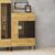 Βιτρίνα Santes Χρυσό Δρυς-Γραφίτης 90x42x134.50cm AlphaB2B |  Συνθέσεις σαλονιού στο espiti