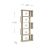 Βιβλιοθήκη Regal 68x30x176cm Σονόμα AlphaB2B |  Παιδικά έπιπλα στο espiti