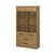 Βιτρίνα Pavi Βελανιδιά με 2 συρτάρια 84.3x33.8x156.4cm AlphaB2B |  Συνθέσεις σαλονιού στο espiti