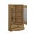 Βιτρίνα Pavi Βελανιδιά με 2 συρτάρια 84.3x33.8x156.4cm AlphaB2B |  Συνθέσεις σαλονιού στο espiti