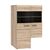 Κρεμαστή Βιτρίνα Δίφυλλη Solo αριστερή 2W 90x41x136 Sonoma Wenge AlphaB2B |  Συνθέσεις σαλονιού στο espiti