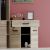 Μπουφές Solo 80x34x74cm Sonoma με Wenge και MDF Καμπυλωτό τελείωμα στις πόρτες AlphaB2B |  Μπουφέδες στο espiti