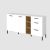 Μπουφές Santes Χρυσό Δρυς-Λευκό 180x42x92.5cm AlphaB2B |  Μπουφέδες στο espiti