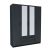 Ντουλάπα Τετράφυλλη Simple 4D2D Γραφίτης 160x52x205cm AlphaB2B |  Ντουλάπες ρούχων στο espiti