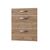 Προσόψεις Συρταρίερας Charlotte Χρυσό Δρυς 60x71.4x1.6cm AlphaB2B |  Ντουλάπια στο espiti