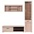 Σύθεση Τηλεόρασης Damis 184.5x45x203εκ Sonoma AlphaB2B |  Έπιπλα τηλεόρασης στο espiti