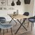 Τραπέζι Houston Χρυσό Δρυς-Μαύρο 160x80x77cm AlphaB2B |  Τραπέζια στο espiti